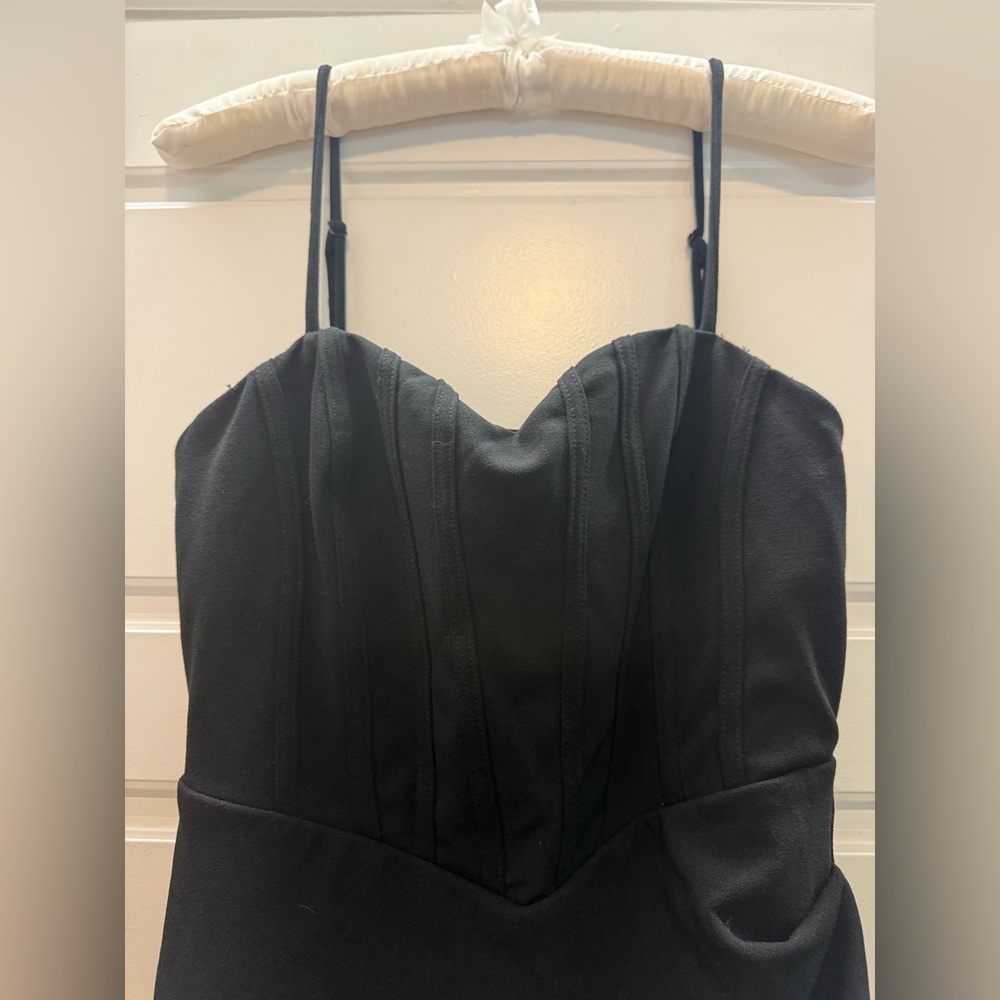 Willow & Root Black Dress, sz med - Picture 2 of 7